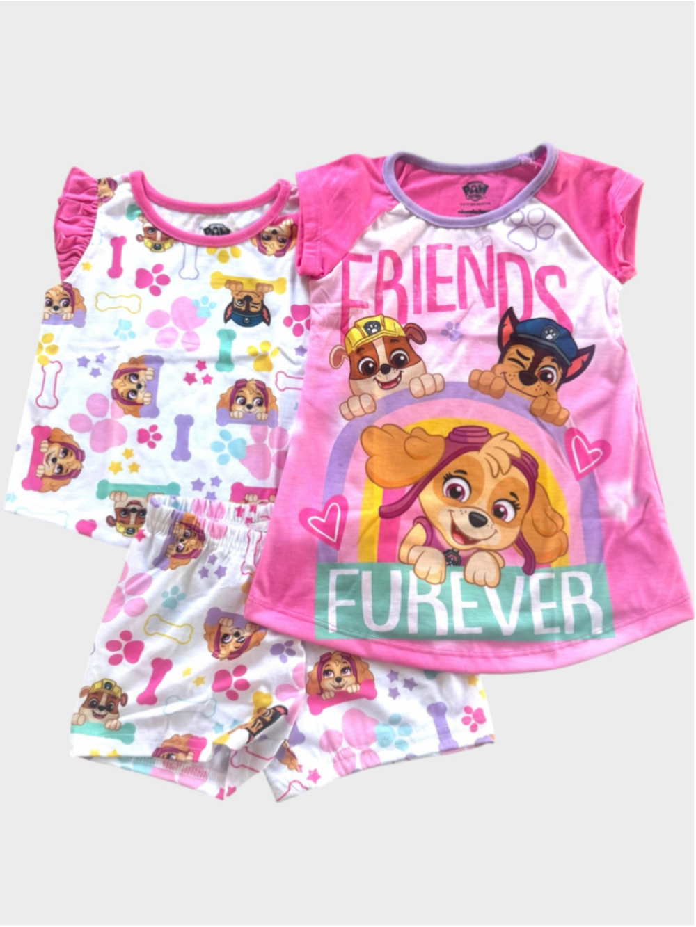 Paw Patrol Sky Chase Rubble 3 PC
Set Sleepwear Pajama 2T Toddler
Girl